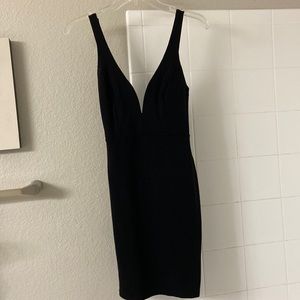 Black Vneck cocktail dress